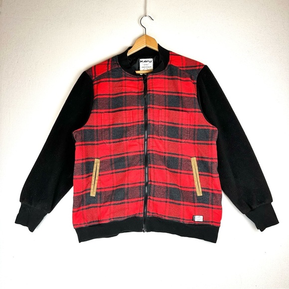 Kavu Jackets & Blazers - Kavu Oswego Plaid Zip Up Fleece Jacket Gorpcore Outdoors